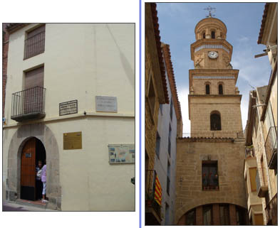 Maella, casa natal y museo de Pablo Serrano.  Torre del Reloj