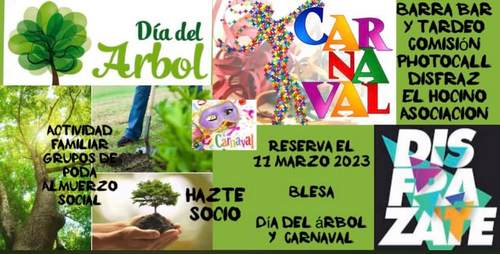 11 de marzo de 2023. Fiesta del árbol y carnaval en Blesa