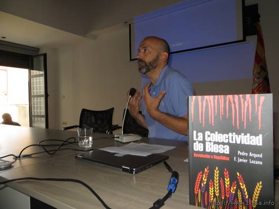 Presentación del libro 'La Colectividad de Blesa. Revolución o República.' Blesa (Teruel) 21 de julio de 2024