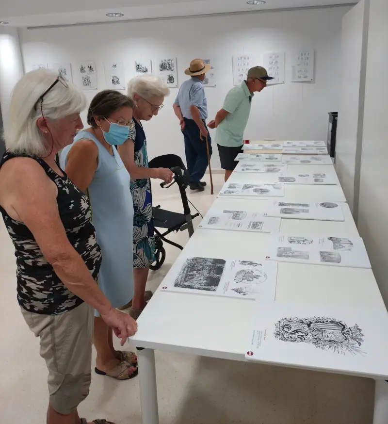 Exposición de dibujos de Salvador Gisbert Gimeno. Agosto 2025. Blesa (Teruel)