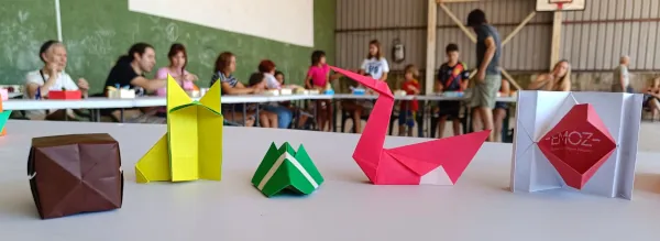 Taller de papiroflexia en Blesa (2025)