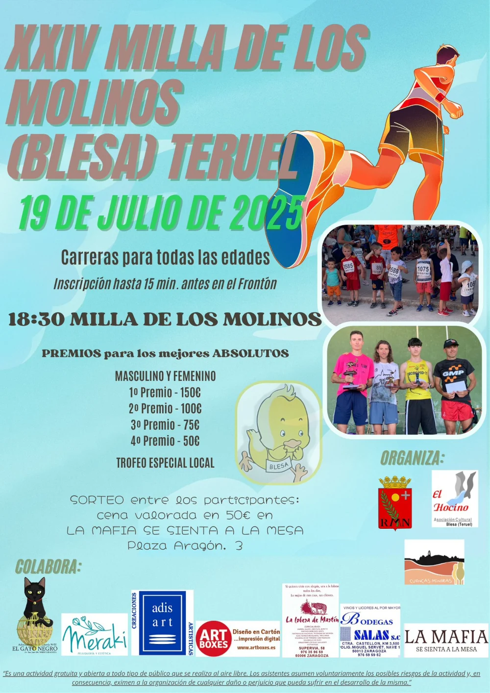 XXVIII Milla de los molinos de Blesa (Teruel) 19 de julio de 2025