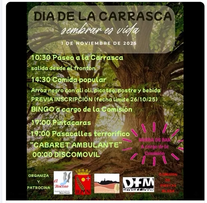 Actividades en Blesa, por la fiesta de todos los santos (halloween)